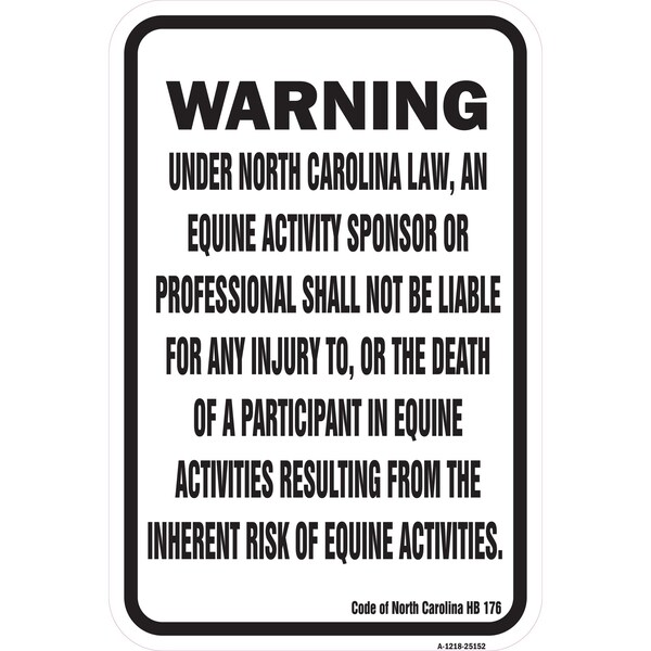 Signmission Safety Sign, 12 in Height, Aluminum, 18 in Length, 25152 A-1218-25152 - main